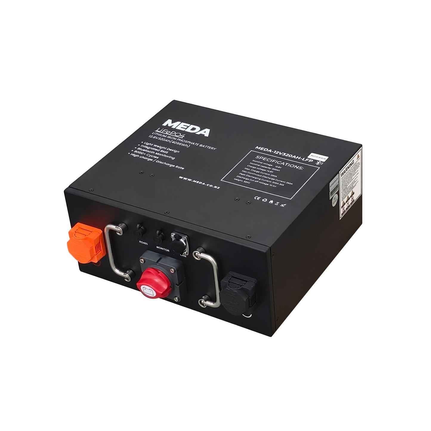 MEDA 12v 320ah Lithium Battery with Bluetooth