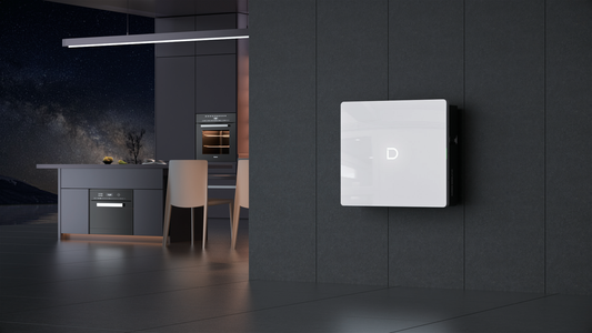 Dyness Powerbox G2 installed - slim 165mm wall-mount