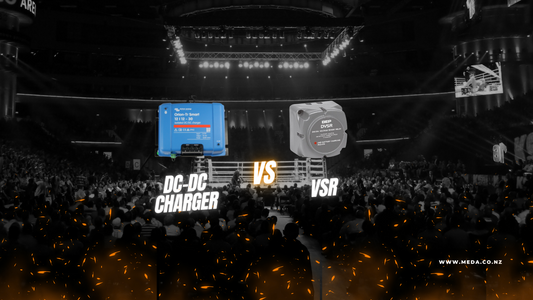 DC-DC charger vs VSR battle in boxing ring
