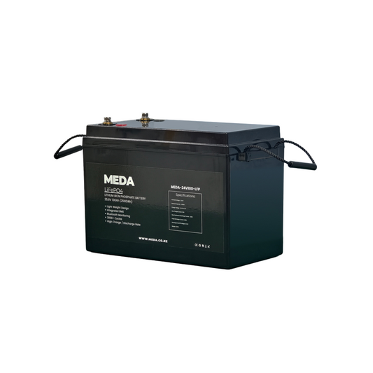 MEDA 24v 100ah Lithium Battery with Bluetooth
