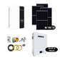 Tiny home off grid solar kit includes Growatt Hybrid inverter, Lithium powerwall battery, 415watt solar panels, mounting gear, breakers and all cables. Designed for smaller houses, tiny homes and sheds for an off grid solar solution