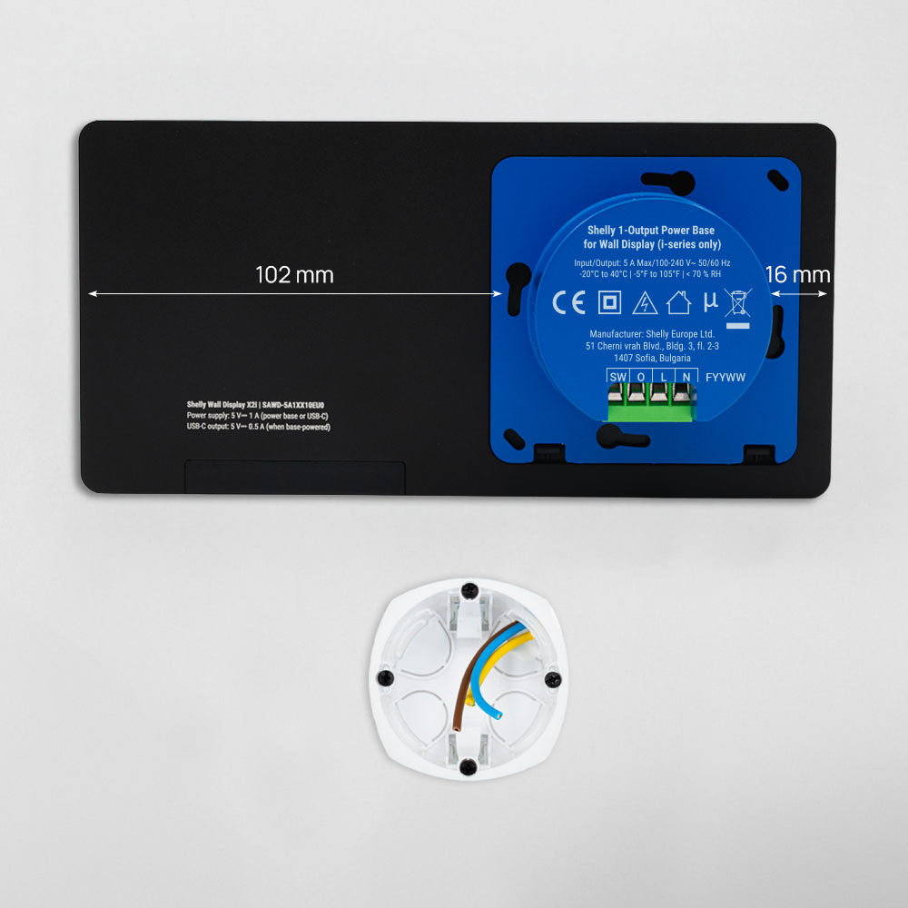 Shelly Wall Display X2i Black