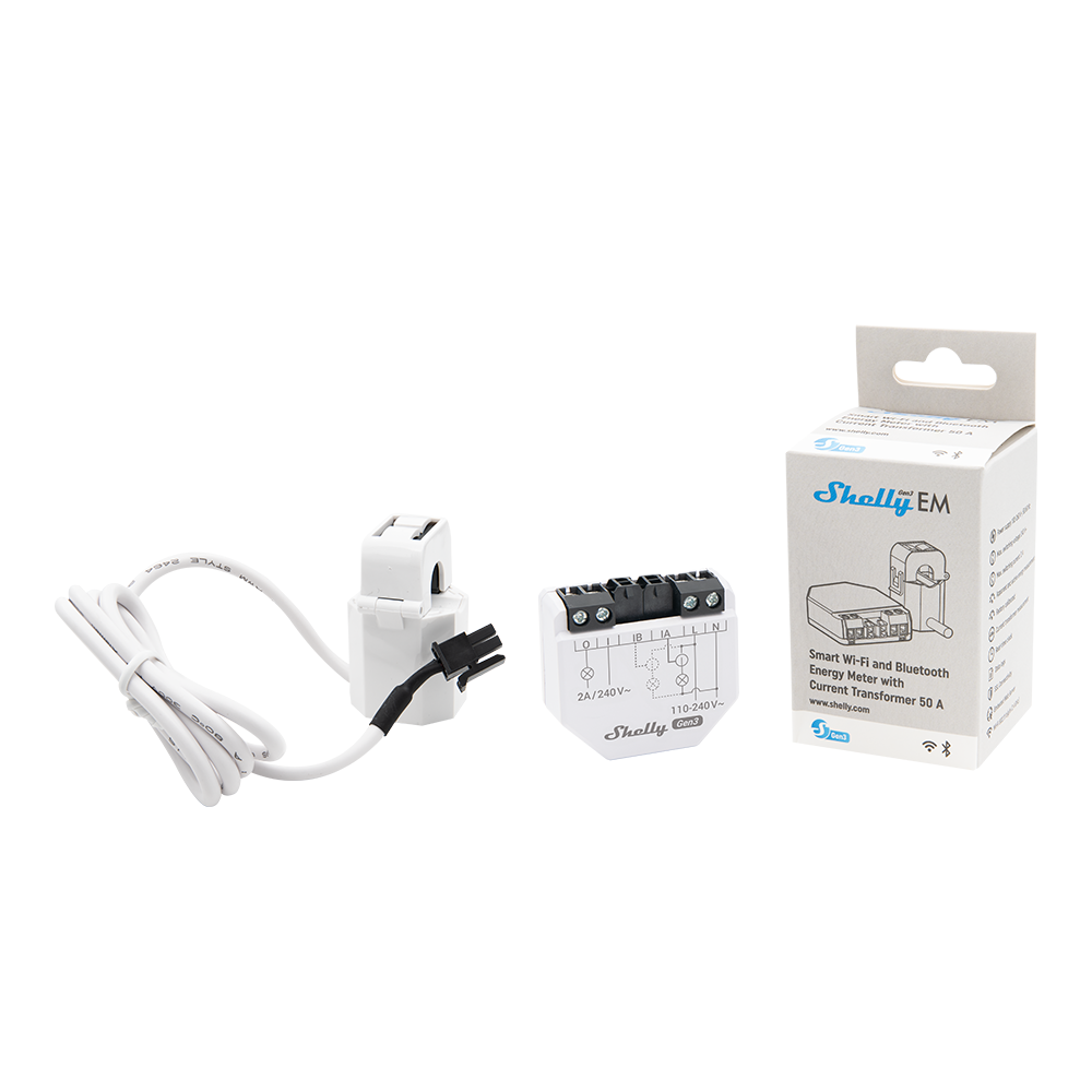 Shelly EM Gen3 + 50A Clamp Kit
